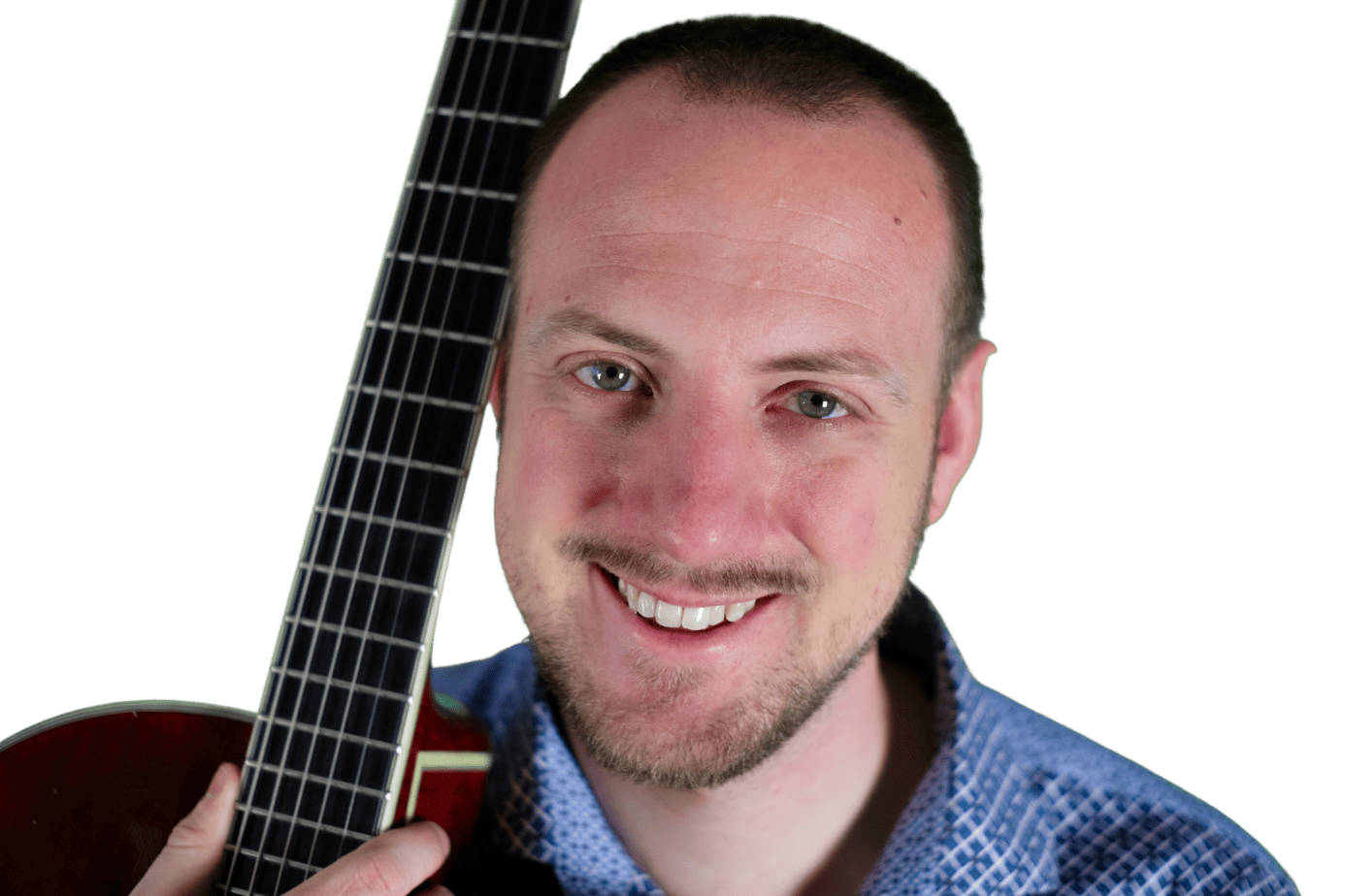 Andrea Golembiewski con la chitarra