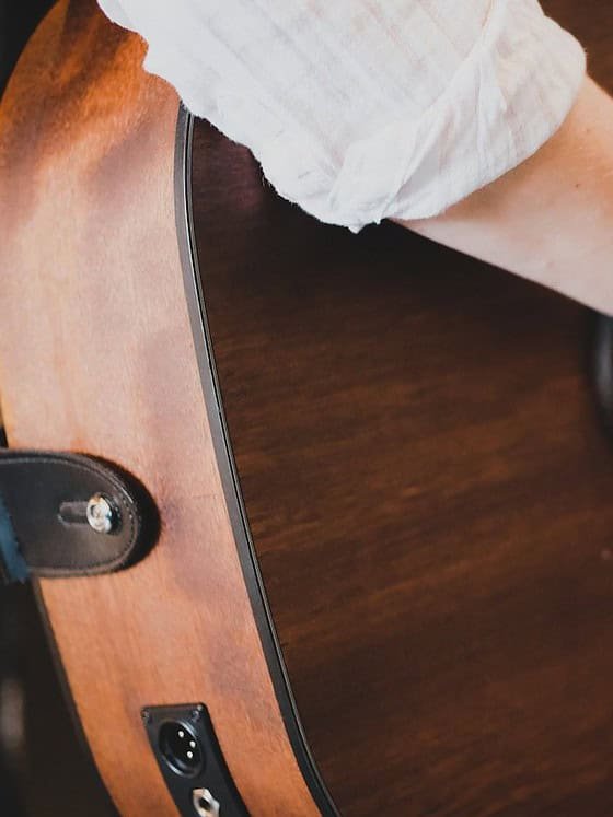 a person playing a guitar